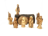 Easter Resurrection Scene Set olive wood centerpiece