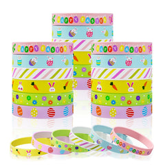 colorful easter bunny and eggs bracelet design for kids