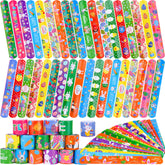 OCTERIC Easter slap bracelets bulk 60 pcs assorted Easter elements