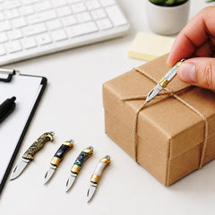 Eastern Delights EDC pocket knife packaging includes ring