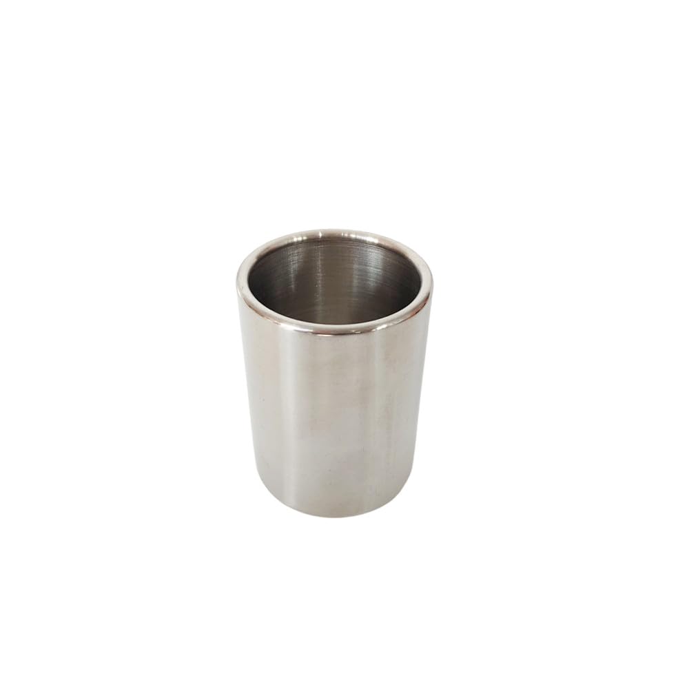 Ebonee stainless steel cocktail pick fruit fork holder on countertop
