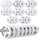 EBOOT 80 Pcs clothing size dividers set showing XXS to XXL