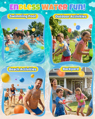magnet-free closure silicone water balloons for safety