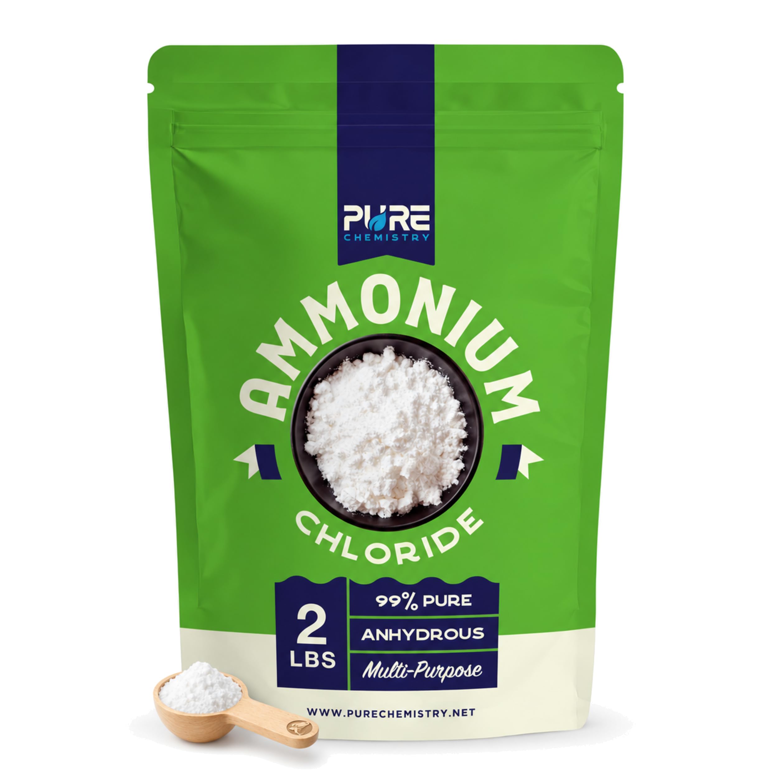 Ecoxall Ammonium Chloride Powder 99.9% Pure 2 lbs product packaging
