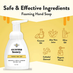 Unscented non-toxic hand soap by ECZEMA HONEY for eczema care