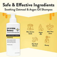 Shampoo with Honey Oat Seed Extract and Argan oil