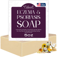 Eczema Soap Bar for Face and Body packaging label