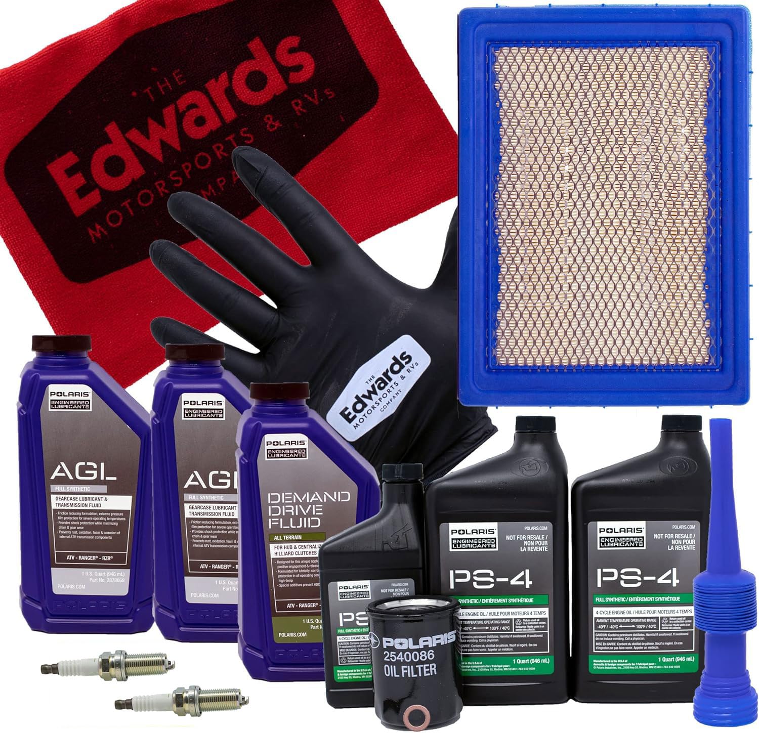 Edwards maintenance and oil change kit for Polaris Ranger XP 900