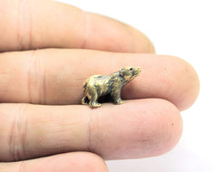 Edysons small bear brass figurine weight 4.8 g