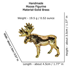 EDYSONS forest animal moose brass statue