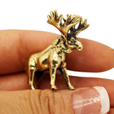 EDYSONS brass moose sculpture on display