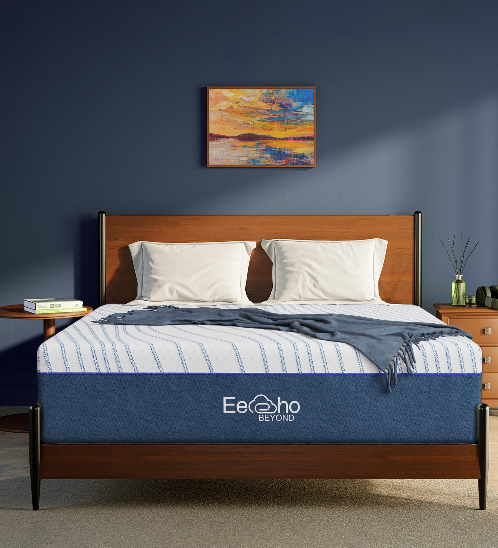 eechobeyond queen mattress 12inch front view