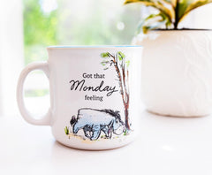 20 ounce capacity Disney Winnie the Pooh Eeyore mug detail