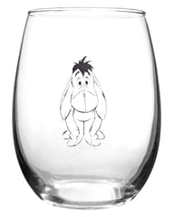 Stemless glass pair Winnie the Pooh Eeyore