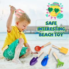Egashow kids gardening tools rake with wooden handle
