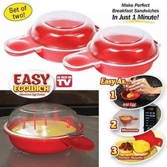 Package shows 2x Egg Cooker for microwave use