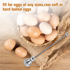 Egg cutter and separator for soft boiled eggs
