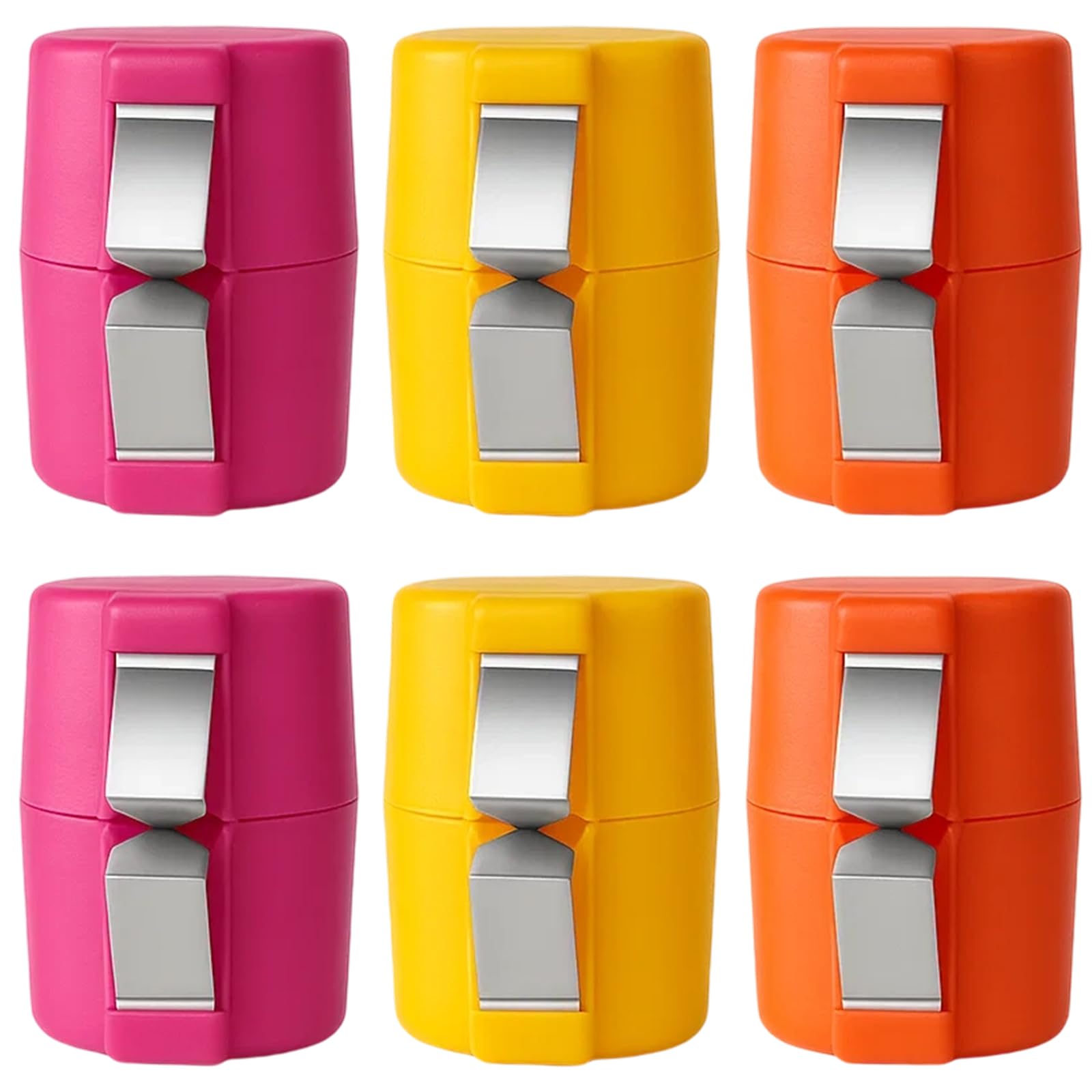 Pink stainless steel egg shell opener 6pcs set