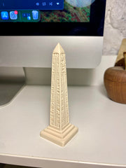 PLA obelisk decor for bookshelf display