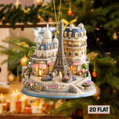 Eiffel Tower Christmas Ornament product image