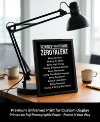 Eight by ten printable art for desks and walls