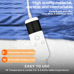 Blanket with 8 hour auto-off feature