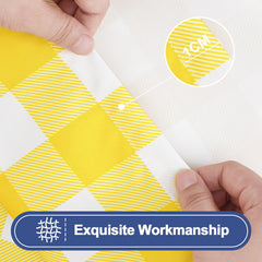 Elastic fitted edge around table with tablecloth