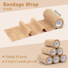 Elastic Vet Wrap 4 inch width in package