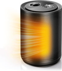 Electactic 1500W small space heater black front view