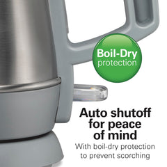 1 liter capacity cordless kettle for table side serving
