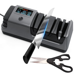 Electric knife sharpener knives slot image