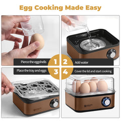 Detachable lid and egg tray for easy cleaning