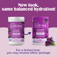 Grape flavored electrolyte powder mix for daily hydration