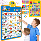 Electronic Alphabet Wall Chart blue for toddlers 24x16 inches