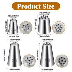Elegaperma Grass Piping Tip model 233 stainless steel tip