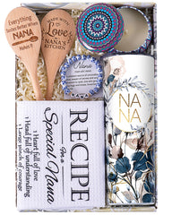ELEMENU Nana Gifts Gift Basket packaging with contents