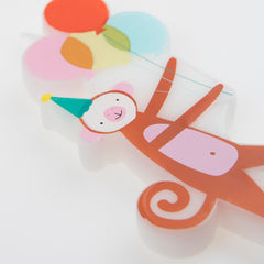 Elephant and crocodile candle designs Meri Meri Animal Parade