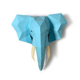 Elephant Head Paper Sculpture kit with 31 pre-cut parts