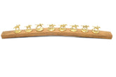 Elite Wine Racks bourbon barrel stave display front view