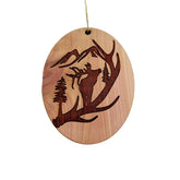 Elk Mountain Cedar Ornament made from 1/4 inch raw cedar