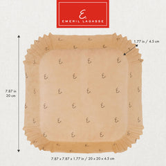 Square 7.87 inch liner for Emeril Lagasse air fryer oven packaging