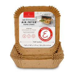Emeril Lagasse air fryer liners 7.87 inch square packaging