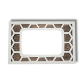 Emerson Sensi ST25 wall plate cover in honeycomb pattern