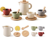 Enchanting Wooden Tea Party Set silicone teapot image