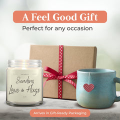 Candle in premium kraft box ready for gifting