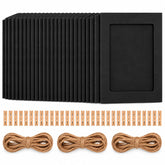 Enenes 30 pack black paper photo frames for 5x7 photos