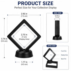 2.75 inch Enenes display frame with transparent membrane close up