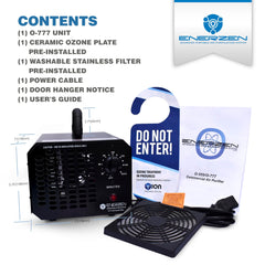 Enerzen ozone generator 60000mg black side view