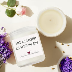 Engagement gift candle for couples