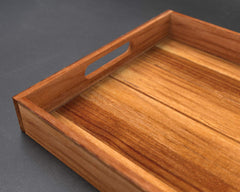 Engraved First Last Names on teak tray